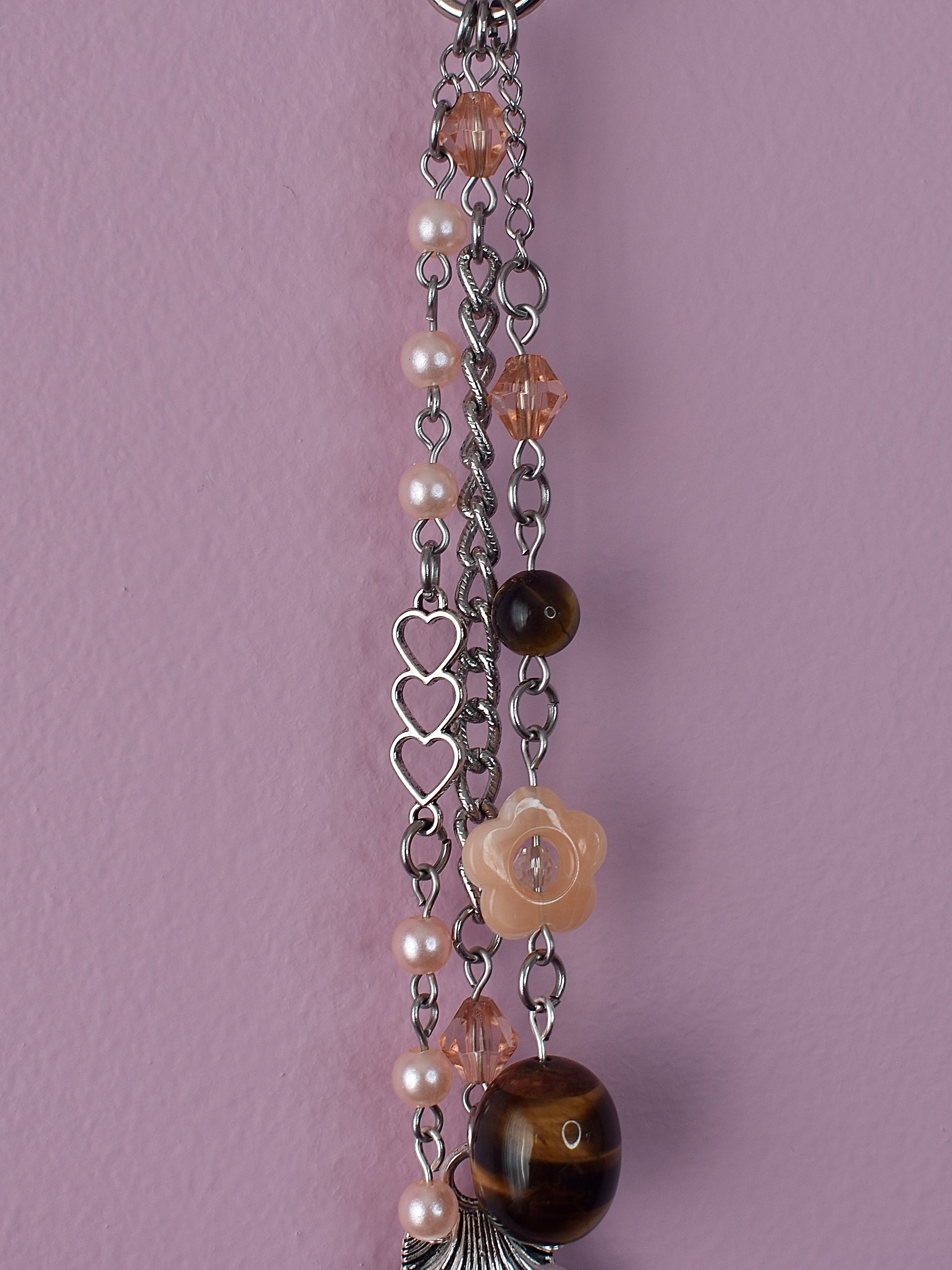 Coral Kiss Purse Charm