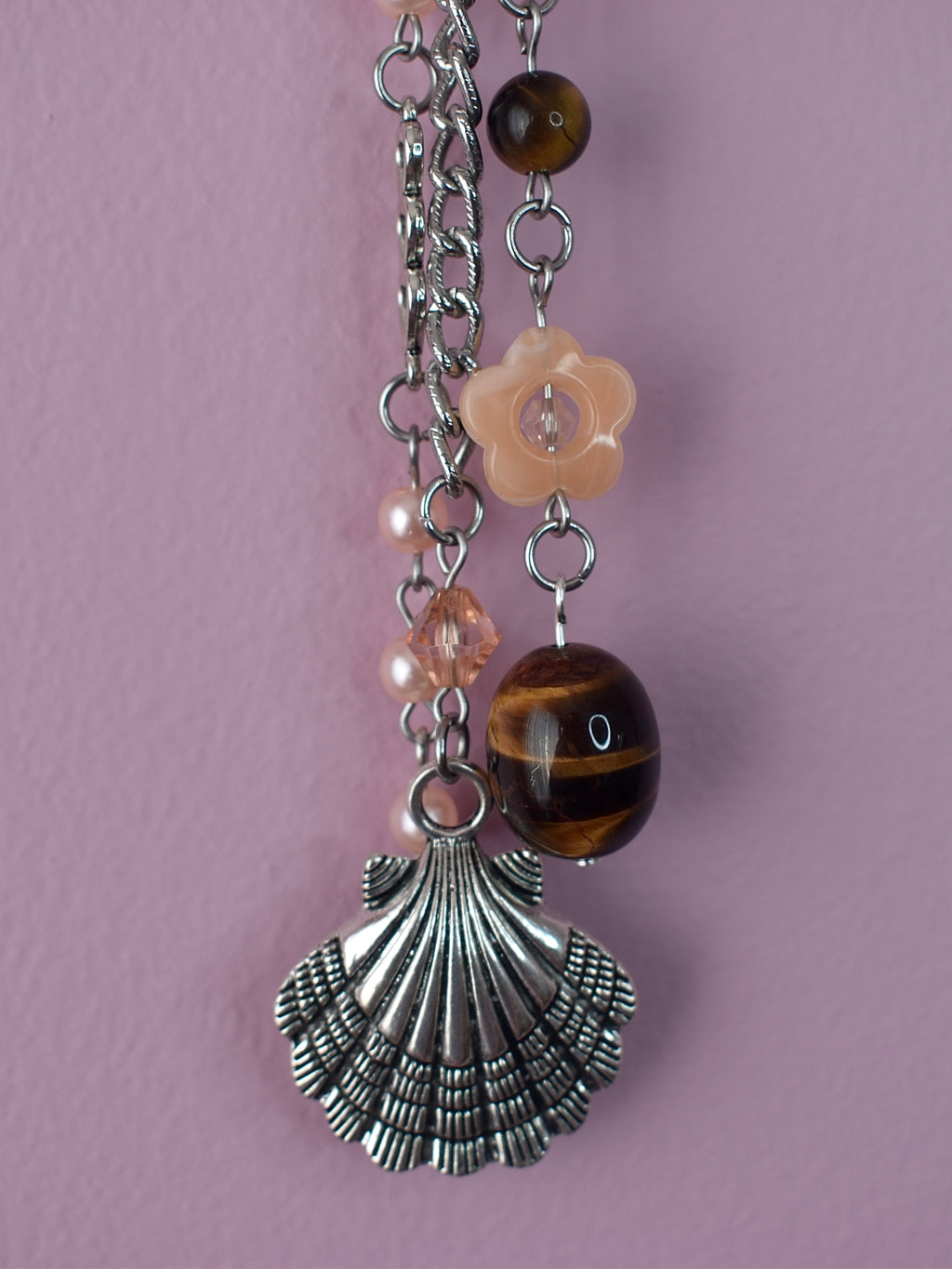 Coral Kiss Purse Charm