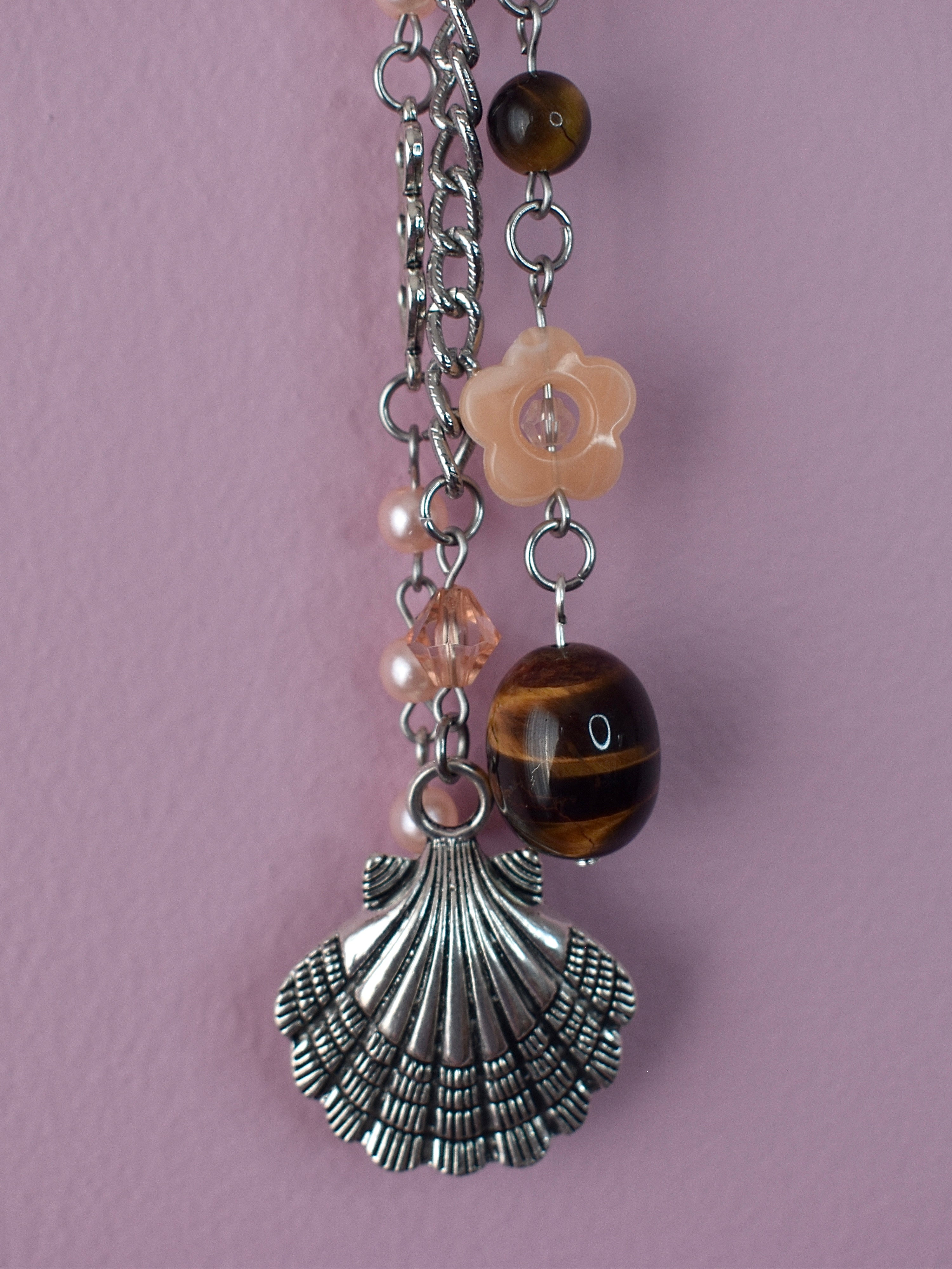 Coral Kiss Purse Charm