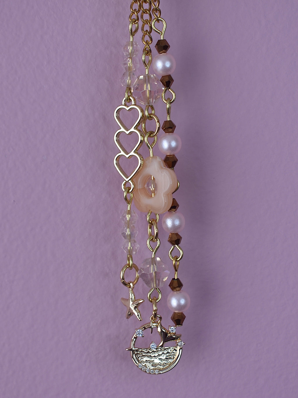Champagne Coast Purse Charm