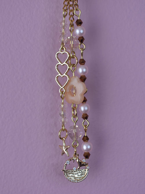 Champagne Coast Purse Charm