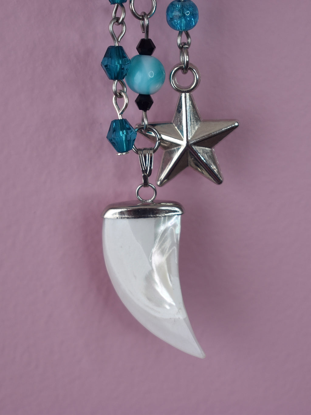 Midnight Pearl Purse Charm