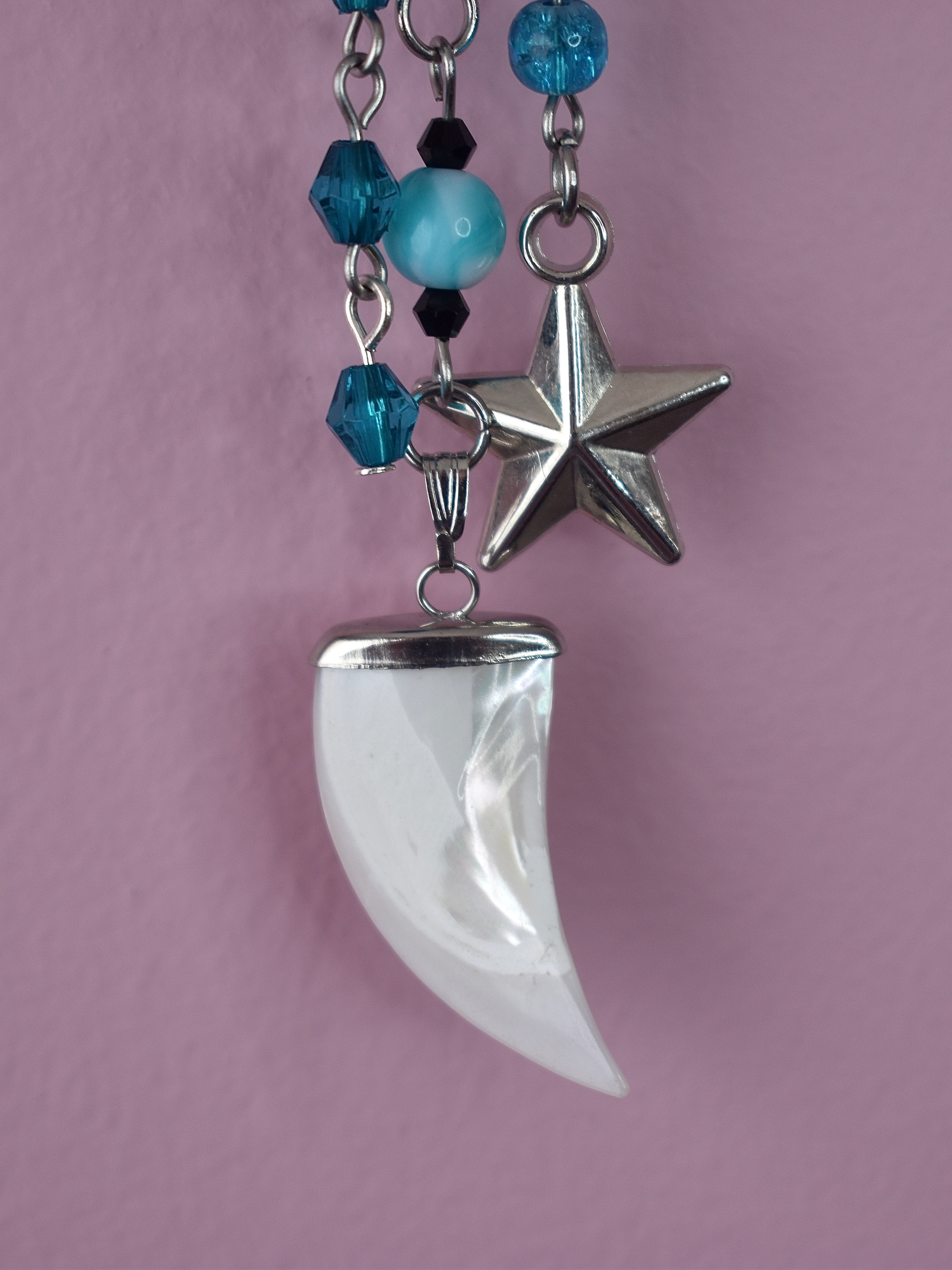 Midnight Pearl Purse Charm