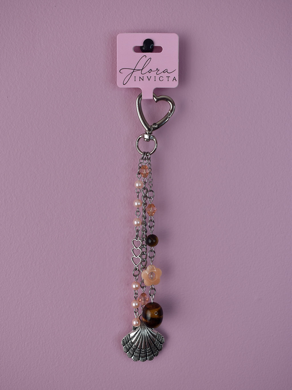 Coral Kiss Purse Charm
