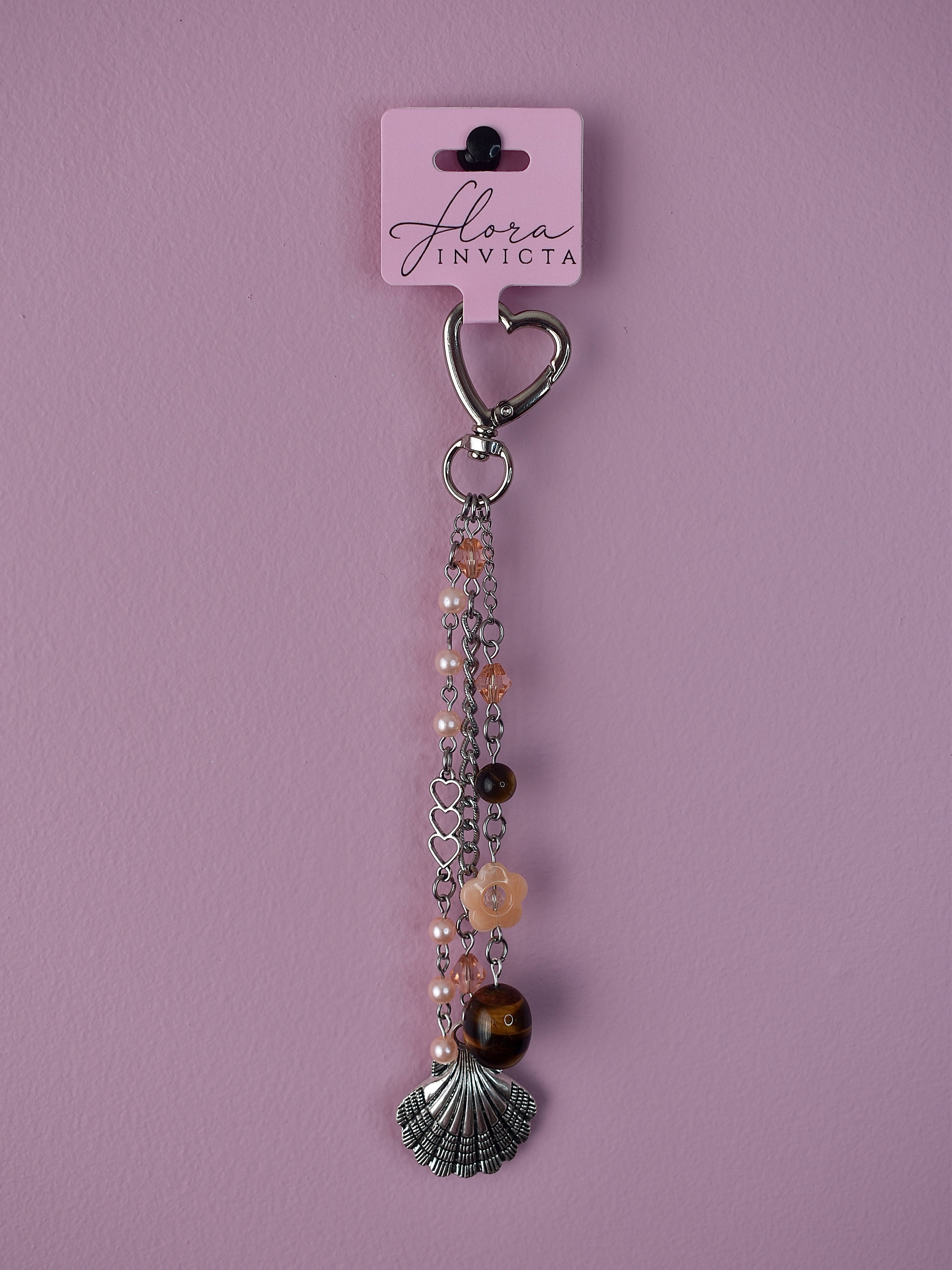 Coral Kiss Purse Charm