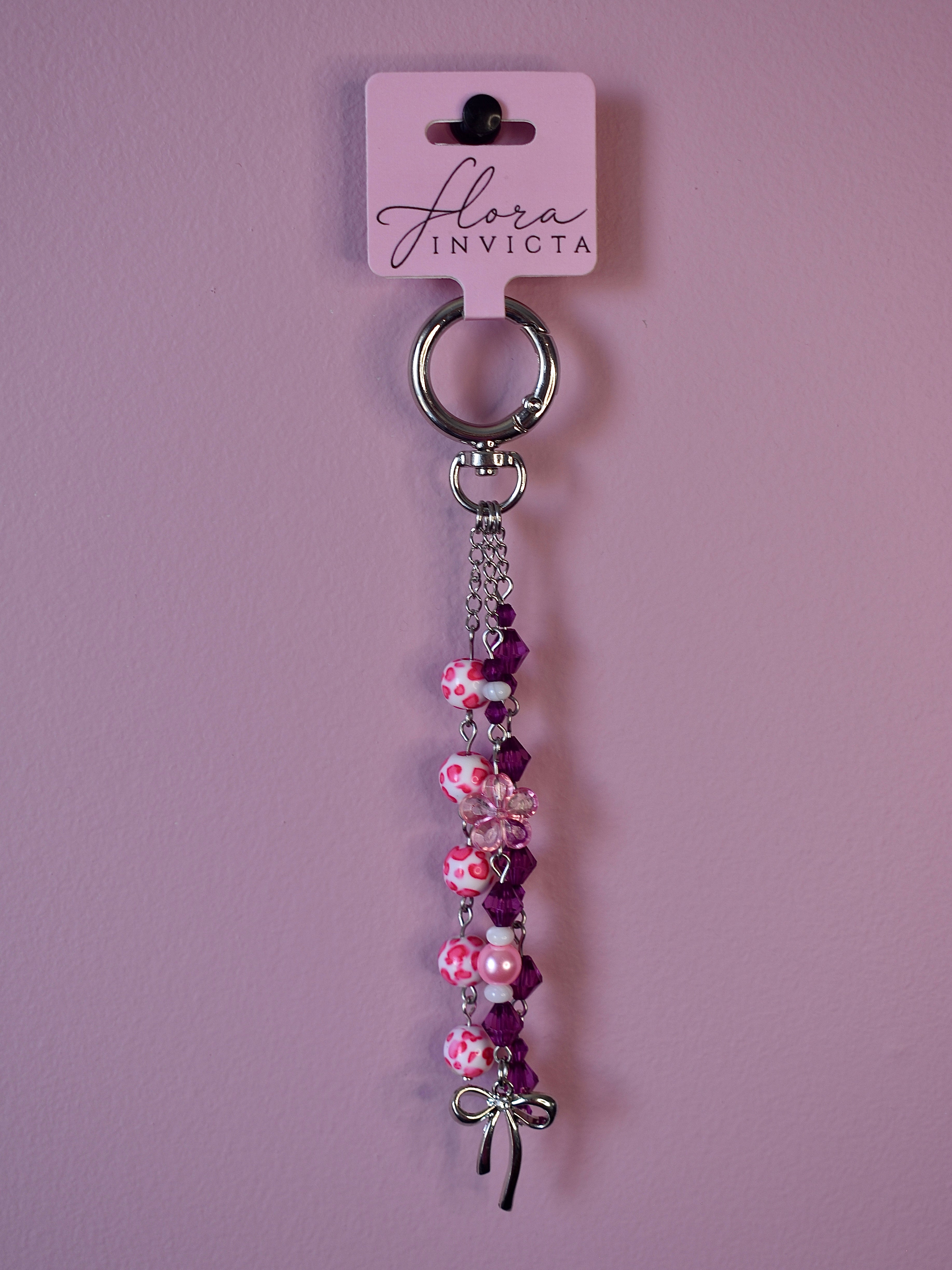 Pink Safari Purse Charm