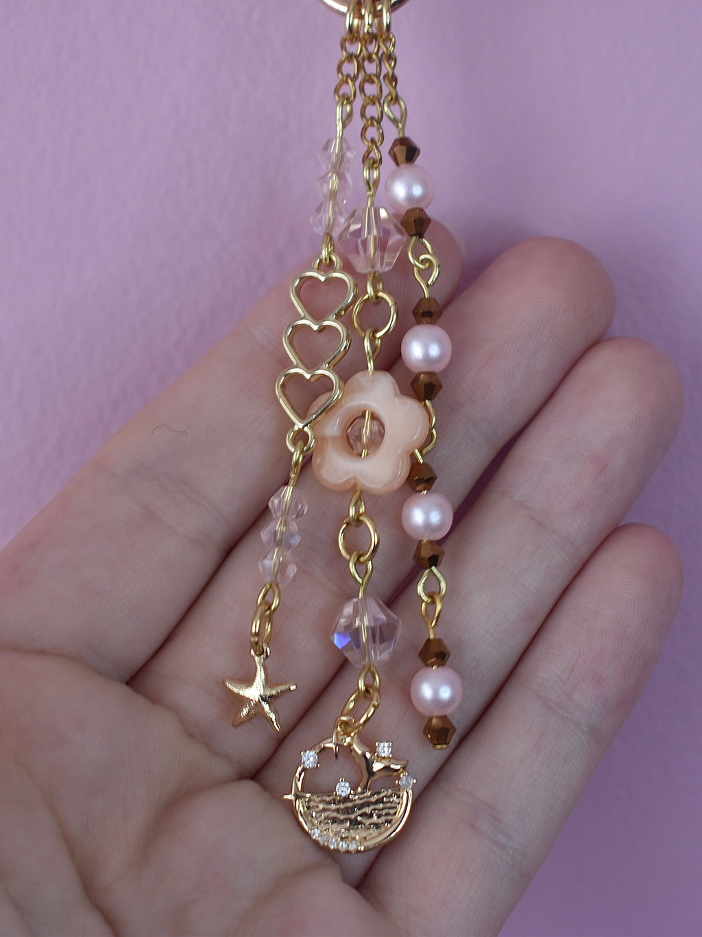 Champagne Coast Purse Charm