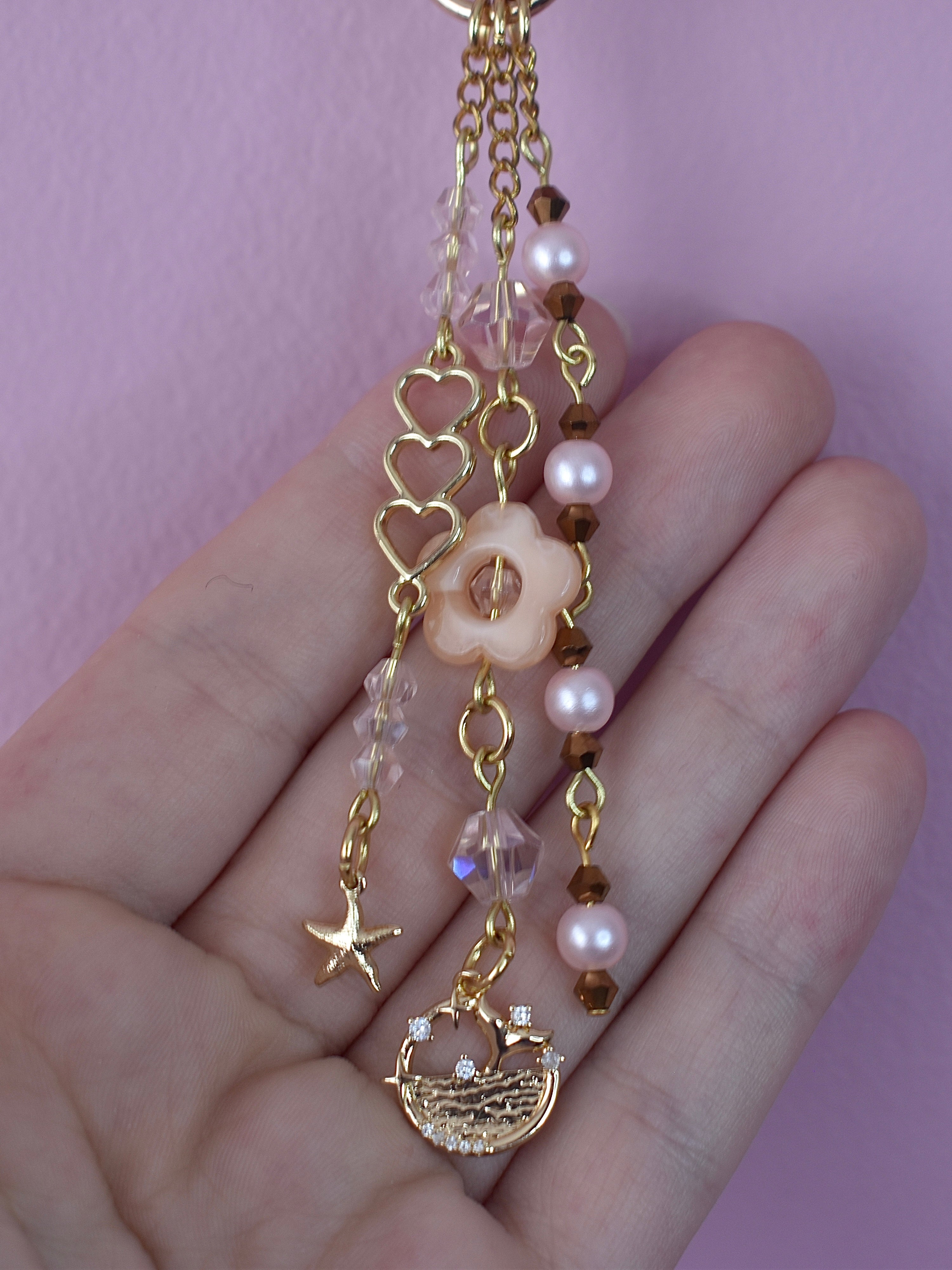 Champagne Coast Purse Charm