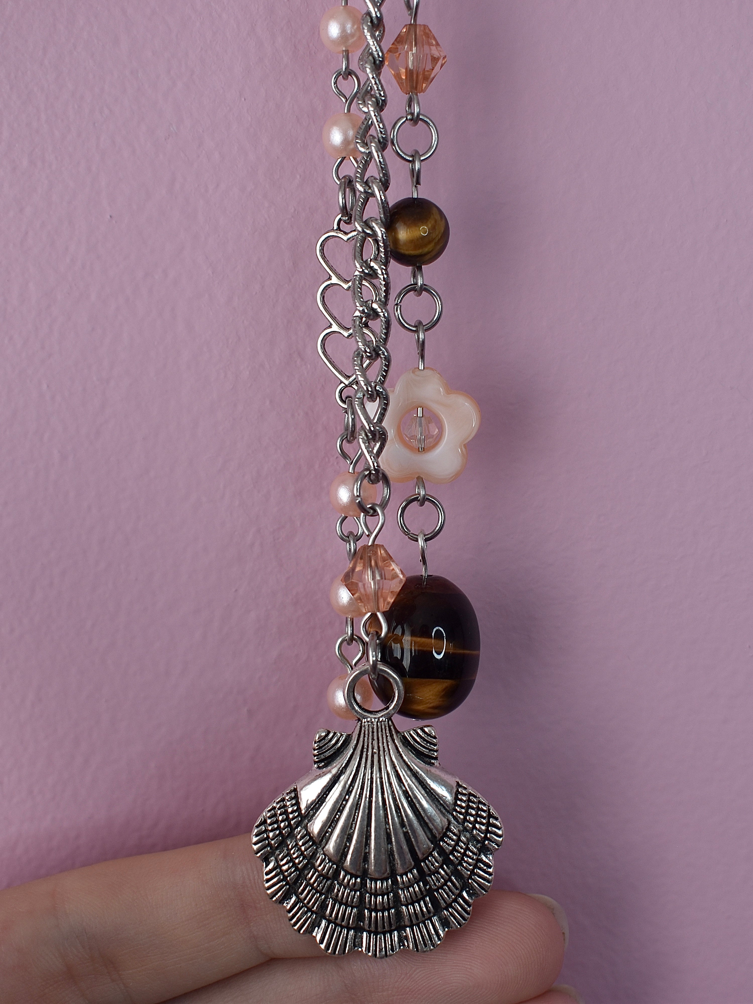 Coral Kiss Purse Charm