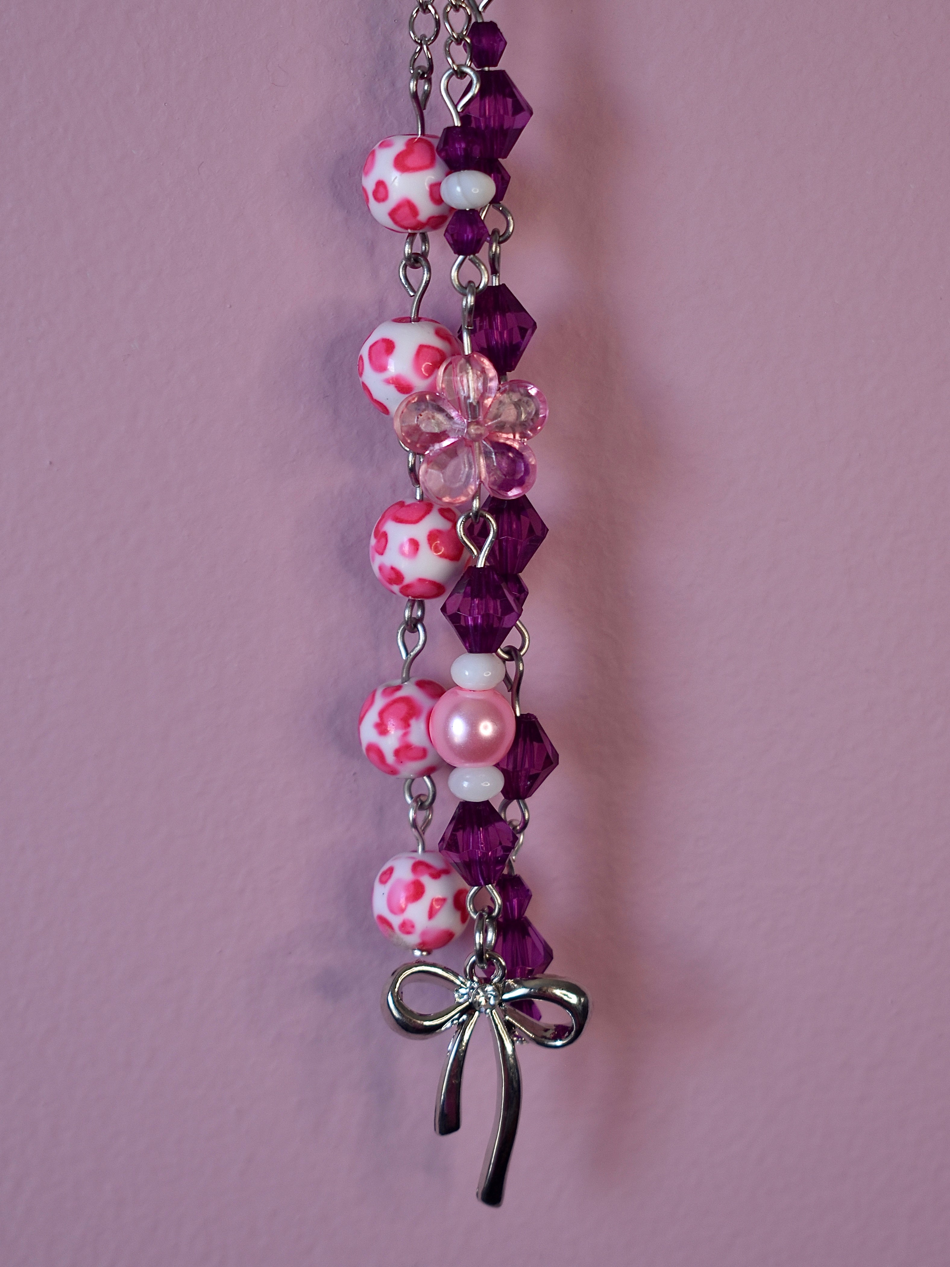 Pink Safari Purse Charm