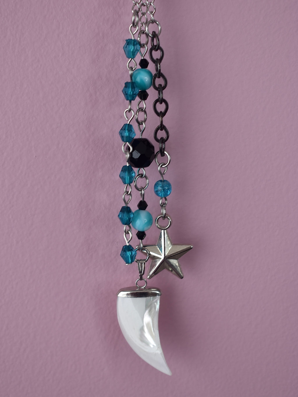Midnight Pearl Purse Charm