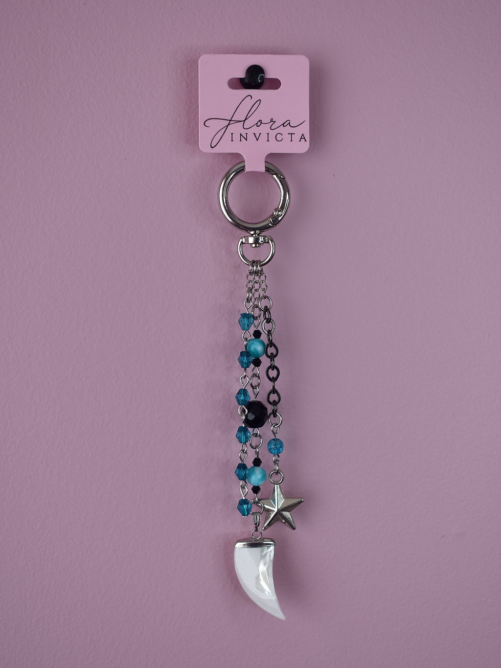 Midnight Pearl Purse Charm