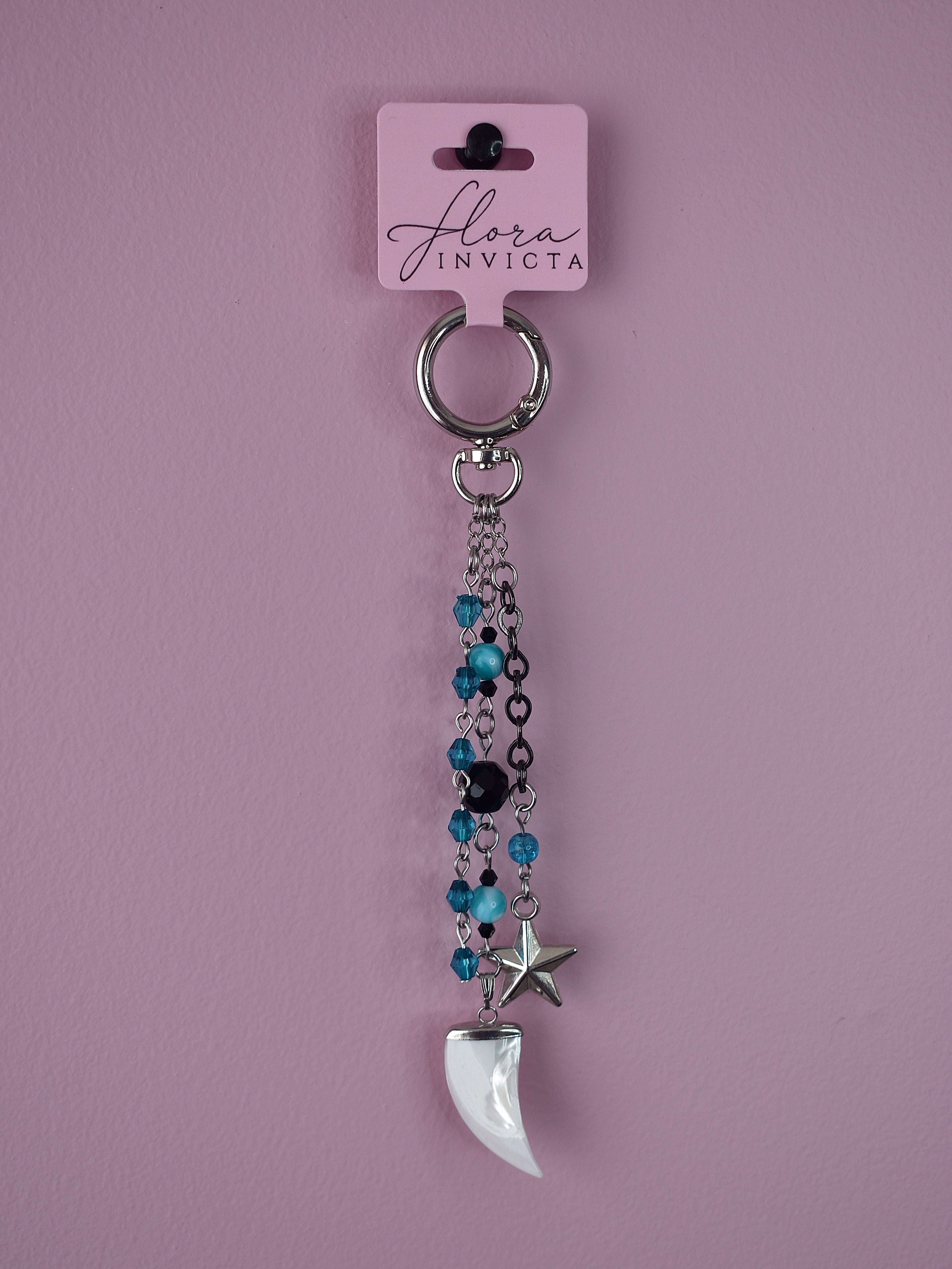 Midnight Pearl Purse Charm