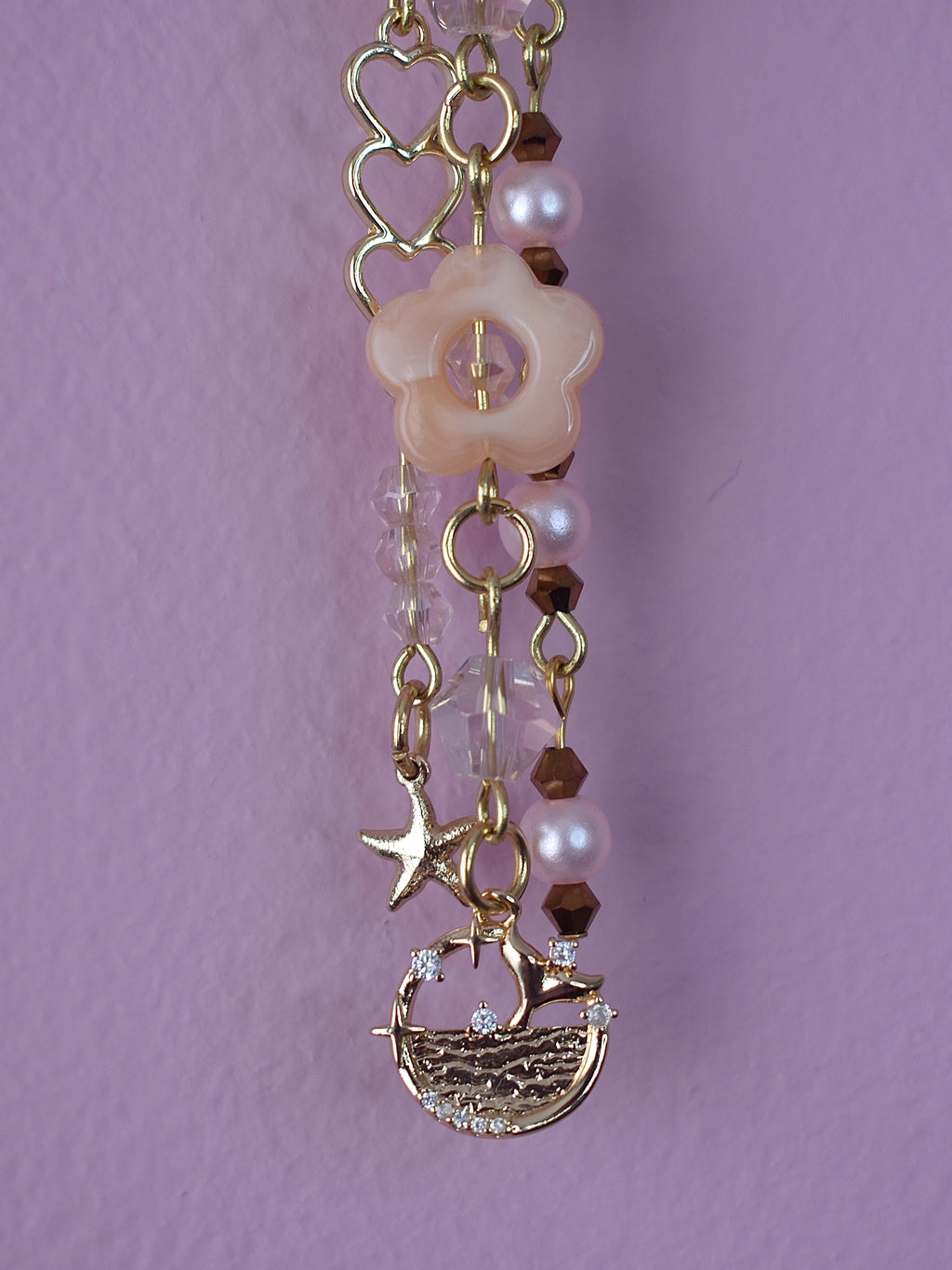 Champagne Coast Purse Charm